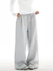 Calça Jogger Casual Esportiva Retro Americana Simples para Homens e Mulheres, Perna Reta Solta Versátil com Caimento, Perna Larga com uma Vibe Relaxada