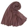 Pañuelo para la cabeza de punto liso para mujer, Bufanda a prueba de viento y arena de alta calidad para otoño e invierno, Bs82 Pañuelo fino de verano