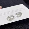 Novos Brincos Redondos Pequenos Retrô Franceses Moda All-match Argola de Orelha Personalidade Design Pequeno e Requintado Brinco de Argola com Diamante