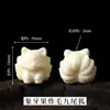 Pieza de tallado de nuez de tagua Pixiu león despierto cuentas de barril Wengwan pulsera collar accesorios de joyería hechos a mano para bricolaje ventas directas de fábrica