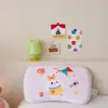 Almohada de terciopelo de leche con dibujos animados para bebé, almohada viscoelástica con forma, almohada para siesta de bebé, cálido núcleo de almohada de espuma viscoelástica para guardería