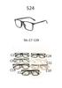 Nuevas gafas planas de plástico TR90 dorado, montura de gafas, moda, simple, decoración de tendencia, lisas, transfronterizas, 524