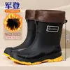 Botas de Chuva Confortáveis e Versáteis para Casal, Botas de Chuva Casuais Impermeáveis de Cano Curto Antiderrapantes, Sapatos de Borracha Resistentes ao Desgaste para Pesca, Trabalho e Cozinha