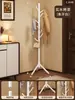 Perchero Sencillo de Madera Maciza, Perchero de Pie para Dormitorio, Perchero de Pie para Uso en Dormitorios y Hogar, Barra para Colgar Bolsas de Almacenamiento Interior