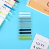 Nueva nota adhesiva translúcida de PET escribible combinación de colores fluorescentes nota ins Morandi etiqueta índice al por mayor