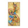 Fabricante de Punto de Cruz TikTok Kuaishou Xiaohongshu Dropshipping Nuevo Modelo 2026 Bordado con Hilo Sala de Estar Bordado Patrón de Dragón Zodiacal