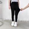 Calças de Couro de Tubarão Calças de Equitação Infantil Leggings Sem Costura para Meninas Calças do Baby Shark Calças Esportivas Elásticas Casuais de Yoga Tendência