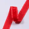 Fita de veludo lisa de cor única com borda ondulada para DIY, laço de borboleta, acessórios de cabelo, acessórios para roupas, chapéus, fita de flocado com borda ondulada