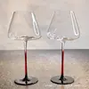 Taça de Vinho Tinto, Taça de Cristal Transparente Borgonha, Taça de Barriga Grande, Taça Bordeaux, Taça de Vinho Tinto com Fundo Côncavo, Taça de Vinho com Fundo Preto