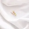 Broche de Laço Coração Simples para Mulheres, Corsage de Luxo, Alfinete Anti-Exposição para Gola Feminina, Alfinete de Cardigã, Acessório de Roupa
