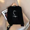 Bestseller de Almacén Lightning Marca de Moda Camiseta de Manga Larga para Mujer 2026 Otoño Invierno Holgada Gato Versátil Top de Pareja Transfronterizo Comercio Exterior