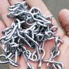 Accesorios de herrajes de cadena de nudo cromados para conexión industrial llavero Cadena de conexión de valla del Paseo del Parque