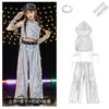 Ropa de Actuación de Danza Jazz para Niñas, Ropa de Actuación de Hip-Hop, Ropa de Moda para Niñas, Elegante para Pasarela, Traje Hiphop Street Catwalk