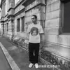 Marea Estadounidense Transfronteriza SAINT MICHAEL CHO Marca de Marea de EE. UU. ERD Suéter Holgado Camiseta de Manga Corta para Adolescentes Verano
