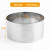 Molde para pan Saneng de tambor, círculo de mousse redondo de acero inoxidable, aro para tarta SN3476, molde para galletas, molde cortador, utensilios de horneado