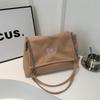 Bolsa Nueva de Gran Capacidad 2026, Bolso de Hombro con Lazo Bordado Estilo Coreano, Bolso de Moda con Cadena Casual para Viajes Diarios con Estilo