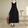 Vestido de Algodón y Seda de Marca de Alta Gama Estilo Étnico para Mujer, Nuevo Modelo de Verano, Bata para Mujeres de Mediana Edad y Mayores, Ropa para el Hogar