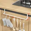 Estante para trapos de cocina sin perforaciones estante para espátulas en puerta de gabinete estante para toallas espejo de baño almacenamiento de toallas para baño