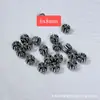 Cuentas espaciadoras de plata 999 vintage de Shanxi, anillos corredizos, accesorios de terrón de azúcar, adornos culturales y artísticos para DIY