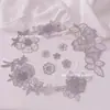 Pegatinas de Parche Adhesivo Gris del Fabricante, Pegatinas de Tela Bordadas a Mano con Encaje para Ropa, Mosquiteros, Bolsas, Zapatos y Sombreros, Pegatinas para Agujeros