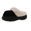 Pantuflas de Algodón para Mujer, Suelas Gruesas de Terciopelo, Pantuflas Antideslizantes para Interior que Aumentan la Altura, Pantuflas de Pareja para Hombre y Mujer, Pantuflas de Algodón para Mujer
