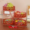 Bandeja de dulces para compromiso, pieza decorativa creativa para uso doméstico, mesa de centro de sala de estar, cesta de frutas y bocadillos, bandeja de exhibición de dulces para bodas