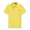 Camisa Polo para Hombre Transfronteriza Color Sólido Verano Bordada Ralph Lauren Manga Corta Casual con Bordado de Pequeño Caballo