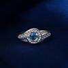 Anillo de plata 925 chapado en oro de deseo explosión caliente caliente europeo y americano anillo de forma de resorte de diamante completo anillo de mano para mujer al por mayor