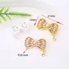 Preservação da Cor Acessível Luxo Micro-Pavimentado Zircônia Laço Flor Borboleta Multi-Pass Contas Porosas DIY Acessórios para Miçangas Pulseira de Pérolas