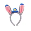 Tiara de Orelhas de Coelho Fofa da Oficial Judy Headwear de Desenho Animado para Performance Venda em Parque de Diversões Grampos de Cabelo Fofos Tiaras Engraçadas para Fotos