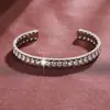 Pulsera Abierta de Zirconia Panal Moda y Sencillez, Joyería para Mujer para Exportación, Joyería al por Mayor para Exportación Transfronteriza a Amazon