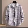 Camisa de Manga Larga Nueva de Primavera y Otoño para Hombre Estilo Coreano Corte Delgado Tendencia Estudiante Graffiti Top Ropa de Hombre Camisa Delgada