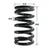 Resorte Grande Resorte de Compresión Grande Resorte de Compresión 10-12 mm Resorte para Cribas Vibratorias 60SI2MN Resorte de Compresión Absorción de Choques