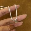 Collar con cadena para suéter de circonita de corona de industria pesada estrellada personalizada estilo coreano para mujer, diseño de nicho de lujo ligero avanzado