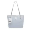 Bolsa tote de grande capacidade para mulheres, novo modelo de verão 2026, bolsa de ombro casual texturizada, bolsa de ombro para o dia a dia, bolsa de mão de alta qualidade