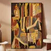 Pintura Colgante de Piso para Sala de Estar Abstracta Americana Pintura de Color Arte de Nicho Pintura Decorativa para Pared de Fondo de Sofá Mural con Sentido de Alta Gama