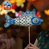 Kit DIY de Lanterna de Peixe Cultural e Criativa de Huizhou para o Festival do Meio do Outono para Crianças - Lanterna Artesanal com Peixe Dourado para Fotos