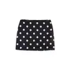 Moderna Mini Versátil Estilo Americano Chica Picante Diseño Estilo Miu Verano Nueva Falda Retro Estilo Deseo Puro Lunares