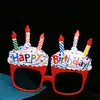 Libro Rojo Pequeño Gafas de Cumpleaños Decoración de Pastel Suministros para Fiesta Gafas de Decoración de Celebridad de Internet Accesorios Divertidos para Fotos de Fiesta