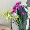 Flores Artificiales Frescas Estilo Coreano Orquídea Hada de 3 Puntas Exhibición de Ventana Decoración de Centro Comercial Flores Hechas a Mano Materiales para Arreglos Florales de Bodas