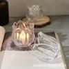 Vela perfumada DIY Tulipán Recipiente de vidrio Adornos de fragancia creativos para el hogar Regalo de cumpleaños y vacaciones Candelabro
