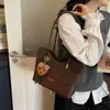 Bolso de Mano Casual de Gran Capacidad para Mujer 2026 Nueva Moda Retro Versátil Bolso de Hombro/Debajo del Brazo Bolso Tote para Viajes