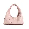 Bolso de hombro versátil, simple y chic, de diseño de nicho muy elegante, con tachuelas, nueva moda de tendencia primavera-verano 2026