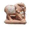 Exhibición talla de piedra rojo atardecer, adornos de animales en la puerta, un par de talla de piedra, talla de piedra, escultura de Kirin, estilo chino