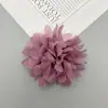 Accesorios para el cabello de tela de gasa hechos a mano, flor grande de 10 cm, ramillete, zapatos y sombreros, dulces, pequeños, frescos, accesorios de ropa, accesorios