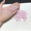 Checa esmalte pétalas 14 * 16mm grande rodada flor de ameixa diy jóias acessórios antigo hairpin pacote de material artesanal