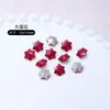 Rinestones Chinos Rojos para Uñas con Base Puntiaguda Irregulares Brillantes Gota de Agua Corazón Inclinado Cuadrado Gordo Año Nuevo Accesorios Rojos para Uñas Venta al por Mayor Transfronteriza