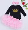 Verano Nuevo Ropa para Niñas y Niños de Alta Calidad Algodón Moda Manga Larga Tutú Hama Vestido de Seis Capas Juego de Ropa para Niños de 0 a 2 Años
