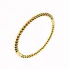 Pulseira de Aço Inoxidável Mais Vendida para Mulheres, Pulseira Circular de Alto Padrão Banhada a Ouro com Diamantes, Joia Tendência de Aço Titânio de Luxo Leve