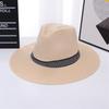 Sombrero de paja para hombre, protector solar, para pesca al aire libre, informal, transpirable, para personas de mediana edad y mayores.